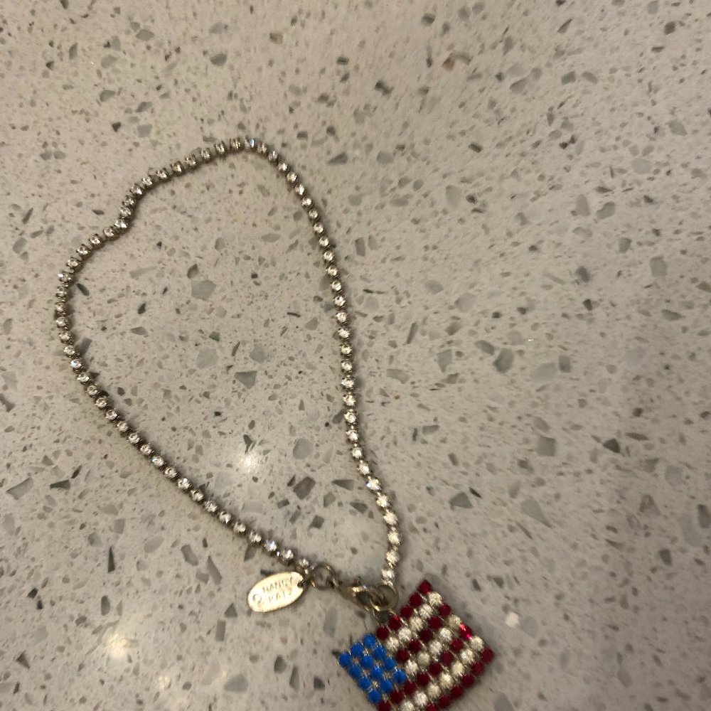 womens patriotic anklet